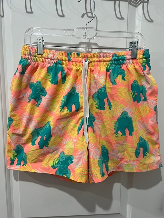 chubbies Other - chubbies Neon Coral & Teal Ape Swim Shorts Size Medium 5.5" Inseam